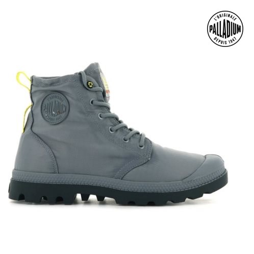 Palladium Pampa Recycle Waterproof+ 2 Men's Boots Grey | UK P395-OPG